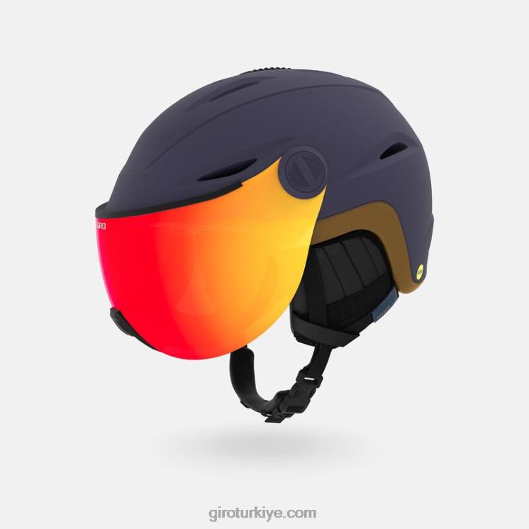 4P62R1035 Giro üniseks vue mips canlı asyalı uygun kask mat gece yarısı - Görsel 2