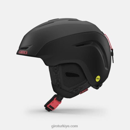 4P62R1206 Giro kadınlar avera mips kask mat siyah kaplan zambağı