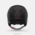 4P62R1215 Giro kadınlar solmaya mips kask mat siyah kaplan zambağı - Görsel 5