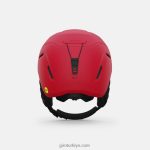 4P62R1456 Giro çocuklar neo jr. mips kask mat parlak kırmızı - Görsel 5