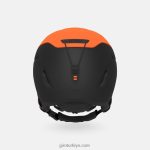 4P62R1476 Giro çocuklar neo jr. kask mat parlak turuncu/siyah - Görsel 4