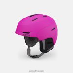 4P62R1477 Giro çocuklar neo jr. kask mat parlak pembe - Görsel 2