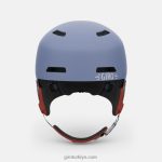 4P62R1527 Giro çocuklar ham kask namuk mor mavi/mercan - Görsel 3