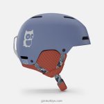 4P62R1527 Giro çocuklar ham kask namuk mor mavi/mercan - Görsel 4
