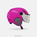 4P62R1528 Giro çocuklar buzz mips kaskı mat parlak pembe - Görsel 4