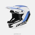 4P62R263 Giro üniseks asi küresel kask mat beyaz/ano mavi