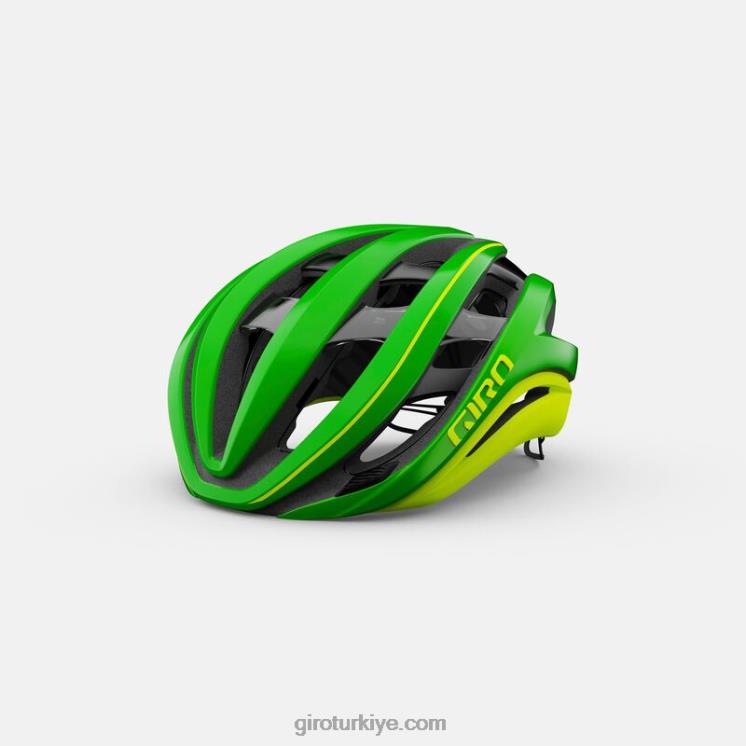 4P62R265 Giro üniseks eter küresel kask mat ano yeşil/vurgu sarı - Görsel 1