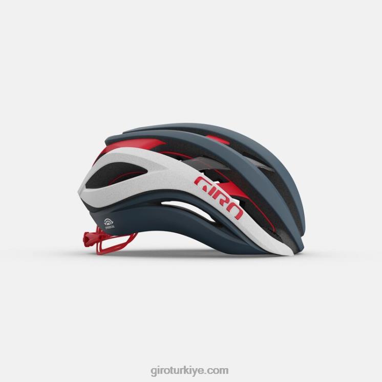 4P62R270 Giro üniseks eter küresel kask mat portaro gri/beyaz/kırmızı - Görsel 3