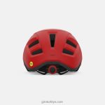 4P62R323 Giro üniseks fikstür mips ii kask mat kırmızı - Görsel 4