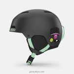 4P62R358 Giro erkekler çıkıntı mips kask mat siyah bölünmüş çeşme dağ