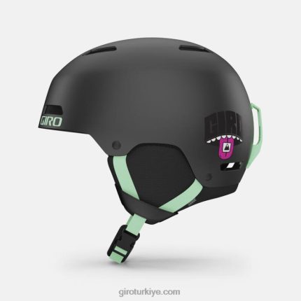 4P62R374 Giro erkekler çıkıntılı kask mat siyah bölünmüş çeşme dağ