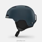 4P62R376 Giro erkekler çıkıntılı kask mat liman mavisi