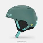 4P62R430 Giro erkekler ortaya çıkan küresel kask mat gri yeşil/sır mavisi