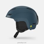 4P62R446 Giro erkekler oran mips kask mat liman mavisi