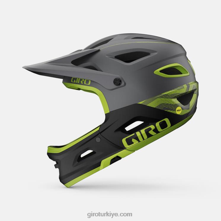 4P62R556 Giro üniseks sustalı mips kask mat metalik siyah/ano kireç - Görsel 2