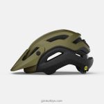 4P62R588 Giro üniseks açık küresel kask mat zeytin - Görsel 2