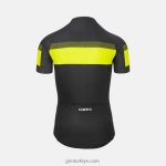 4P62R723 Giro erkekler krono spor forması siyah/vurgu sarı sprint - Görsel 2