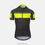 4P62R723 Giro erkekler krono spor forması siyah/vurgu sarı sprint