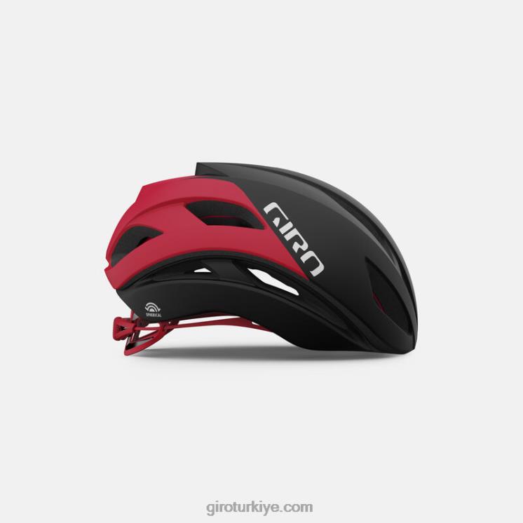 4P62R77 Giro üniseks tutulma küresel kask mat siyah/beyaz/parlak kırmızı - Görsel 3