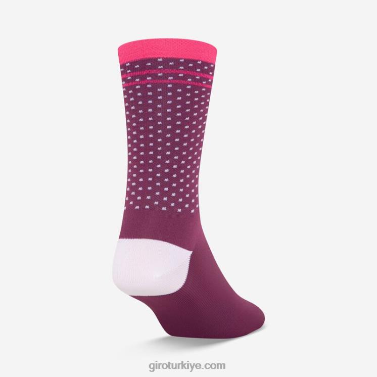 4P62R799 Giro üniseks comp racer yüksek katlı çorap kestane/pembe sokak - Görsel 2