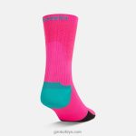 4P62R820 Giro üniseks hrc takım çorabı neon pembe/çığlık atan deniz mavisi - Görsel 2