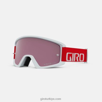 4P62R986 Giro üniseks canlı lensli tazz mtb gözlüğü kırpılmış kırmızı