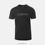4P62R1030 Giro erkekler tişört siyah logosu