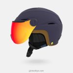 4P62R1035 Giro üniseks vue mips canlı asyalı uygun kask mat gece yarısı