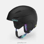 4P62R1179 Giro kadınlar ceva mips kask mat siyah krom nokta - Görsel 2