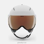 4P62R1198 Giro kadınlar aria küresel kask mat beyaz - Görsel 3