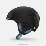 4P62R1205 Giro kadınlar avera mips kask mat siyah krom nokta