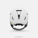 4P62R1458 Giro çocuklar neo jr. mips kask mat beyaz - Görsel 5