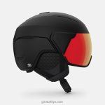 4P62R32 Giro erkekler yörünge küresel kask mat siyah - Görsel 4
