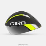 4P62R33 Giro üniseks aerohead mips kaskı mat siyah soluk/vurgulu sarı - Görsel 2