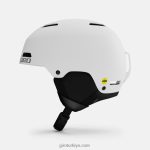 4P62R363 Giro erkekler çıkıntı mips kask mat beyaz
