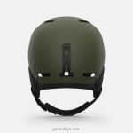 4P62R377 Giro erkekler çıkıntılı kask mat iz yeşil - Görsel 5