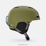 4P62R45 Giro erkekler çıkıntı mips kask mat sonbahar yeşili - Görsel 4