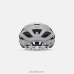 4P62R80 Giro üniseks tutulma küresel kask mat beyaz/gümüş - Görsel 4